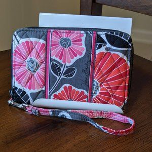 Vera Bradley Cheery Blossoms Zip-Around Wristlet